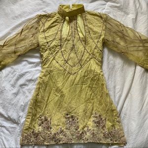 Saira Rizwan Yellow Pakistani Suit